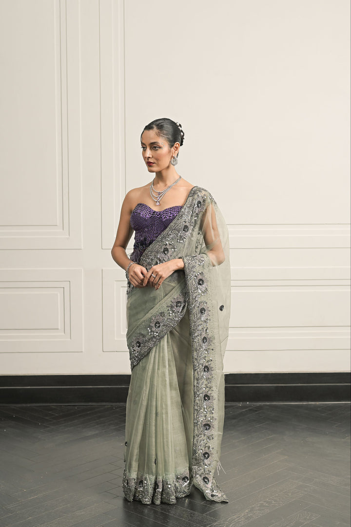 Raat ki Rani saree and blouse set
