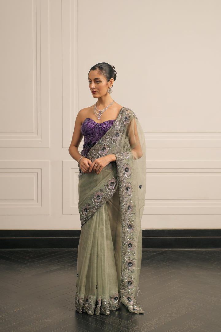 Raat ki Rani saree and blouse set