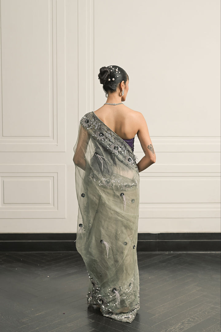 Raat ki Rani saree and blouse set