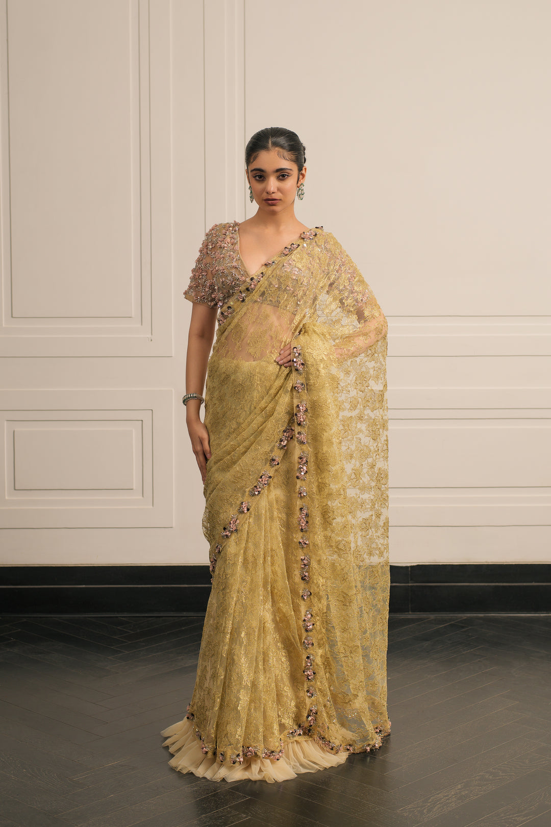 Lily Lace Sonata saree and blouse set