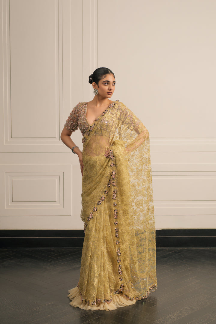 Lily Lace Sonata saree and blouse set