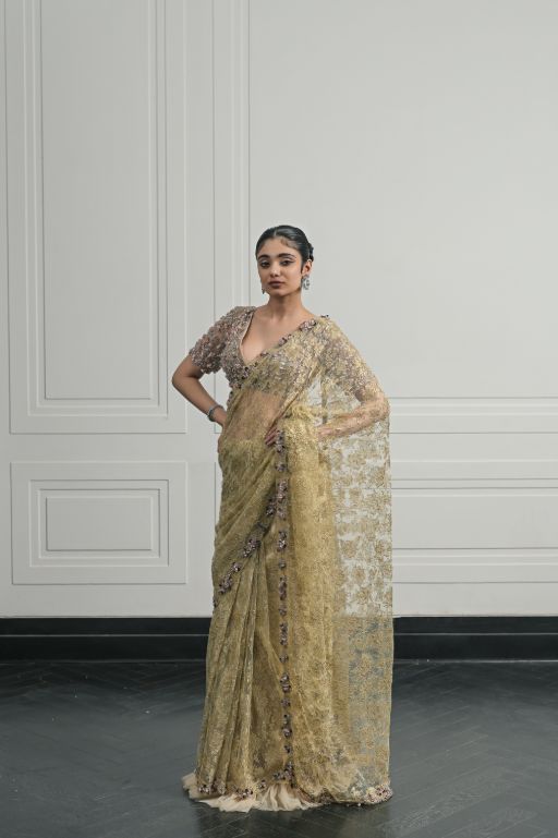 Lily Lace Sonata saree and blouse set