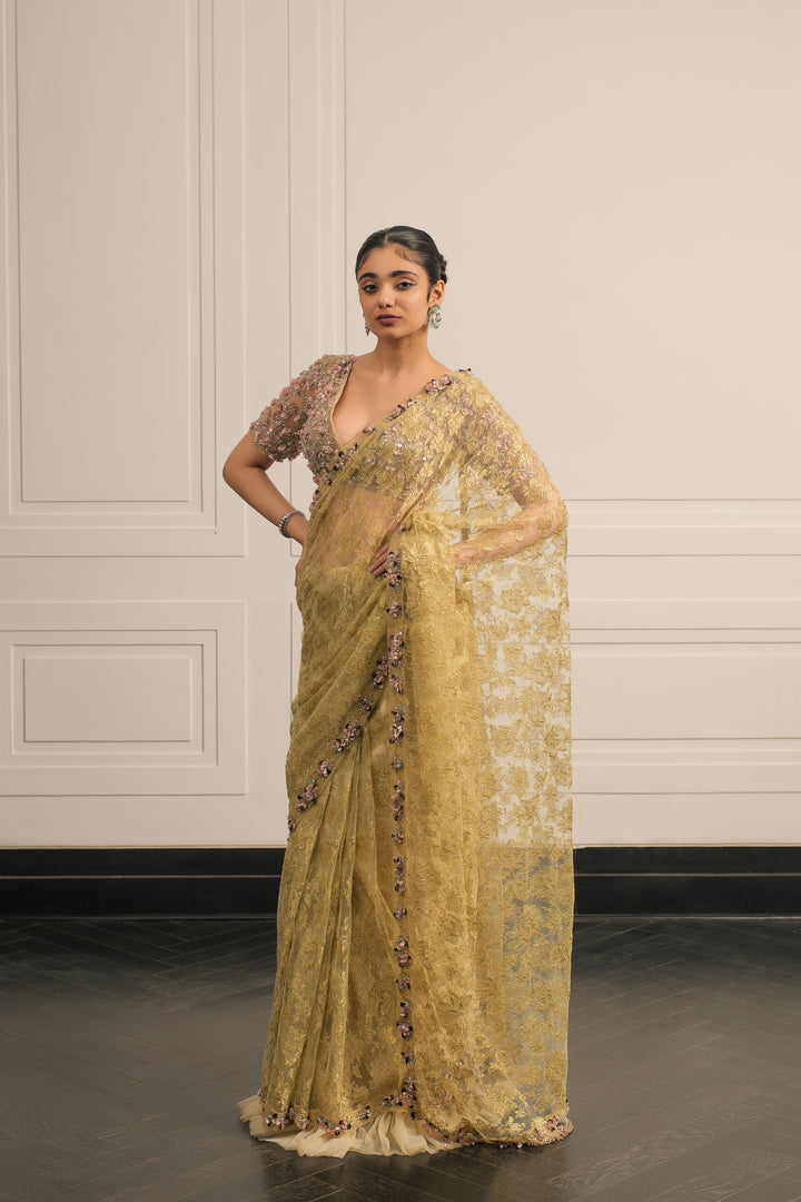 Lily Lace Sonata saree and blouse set