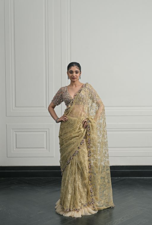 Lily Lace Sonata saree and blouse set