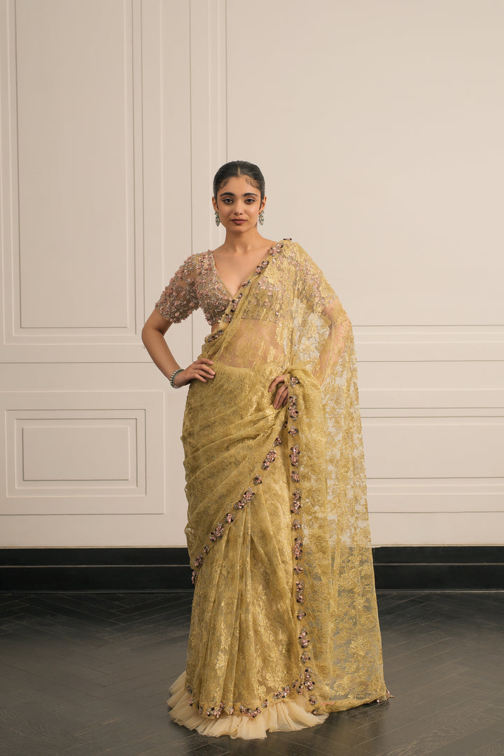 Lily Lace Sonata saree and blouse set