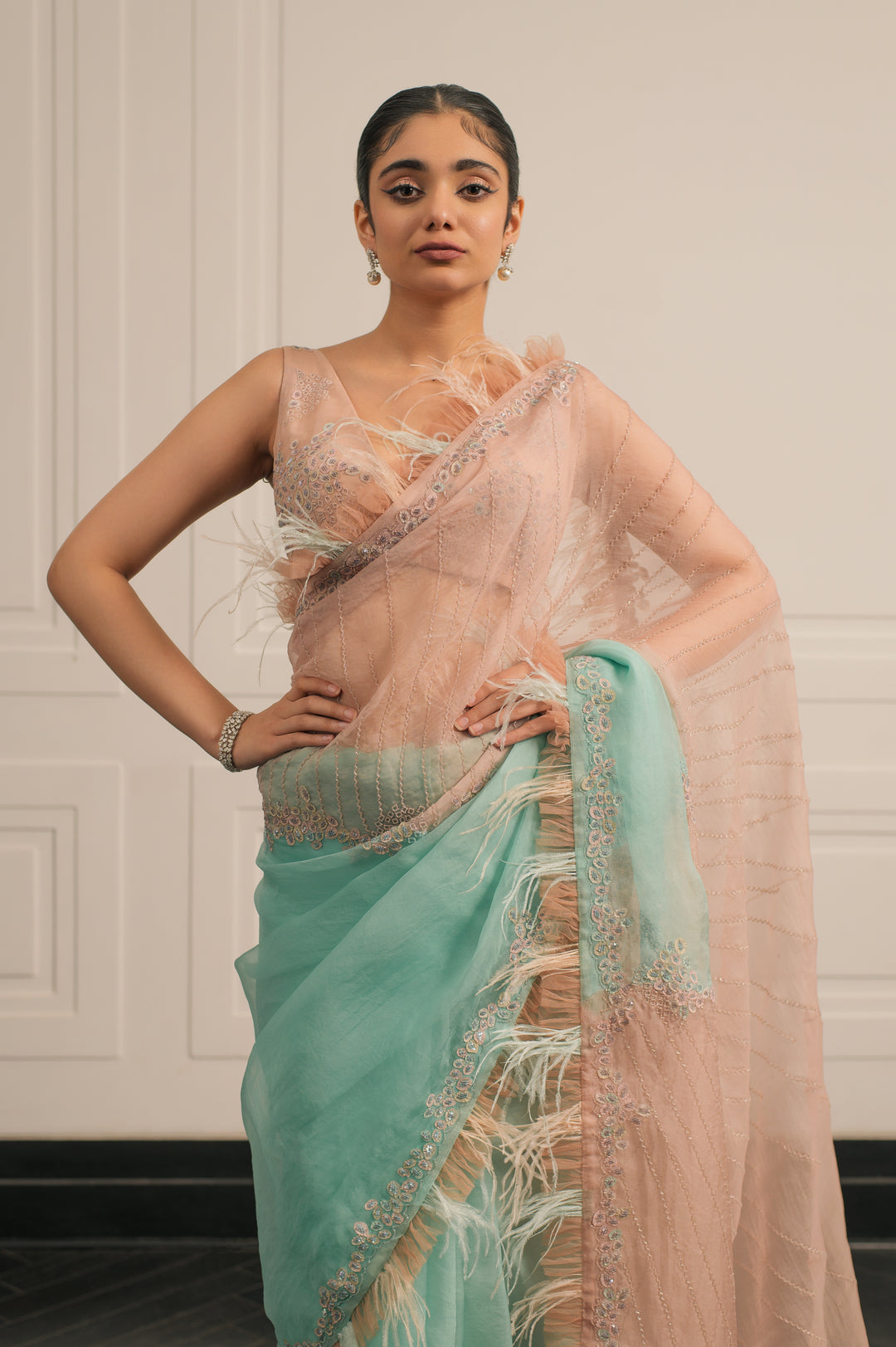 Eleanor saree and blouse set