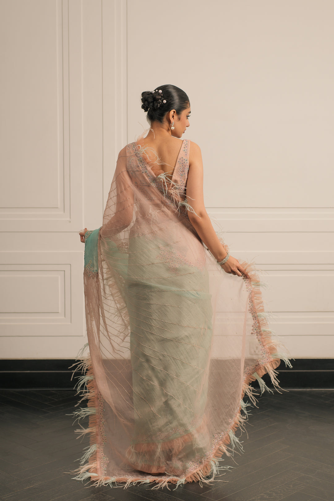 Eleanor saree and blouse set