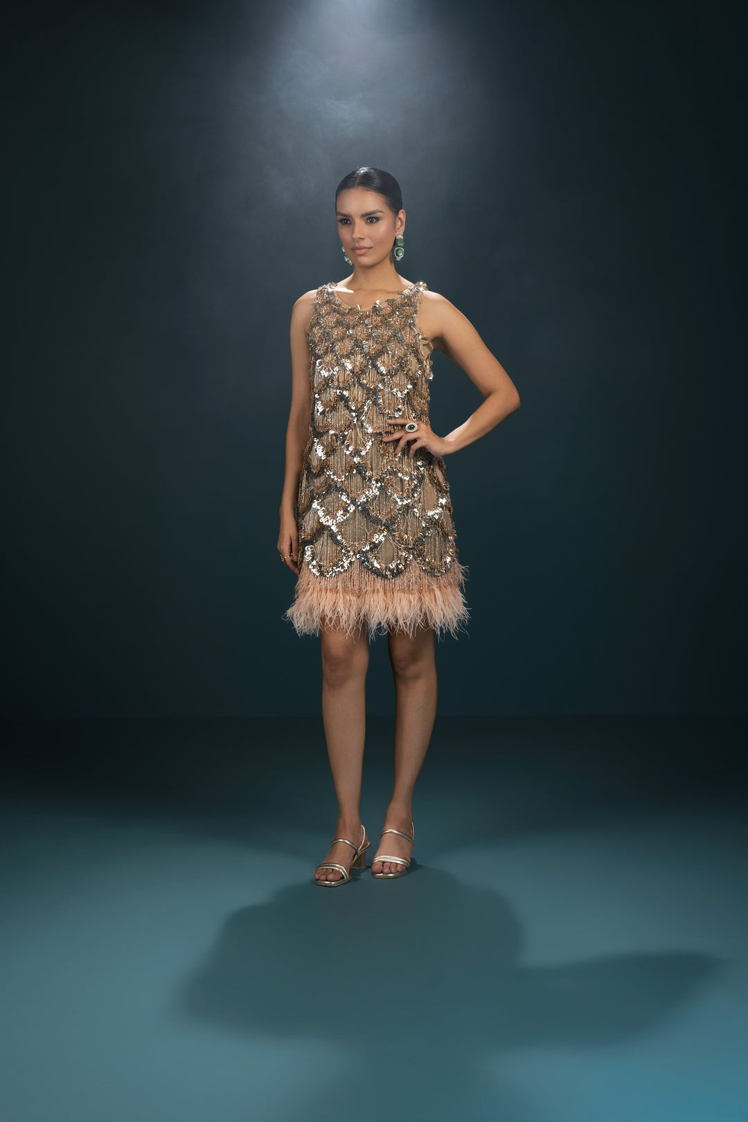 Joy Heavy Fringes Dress