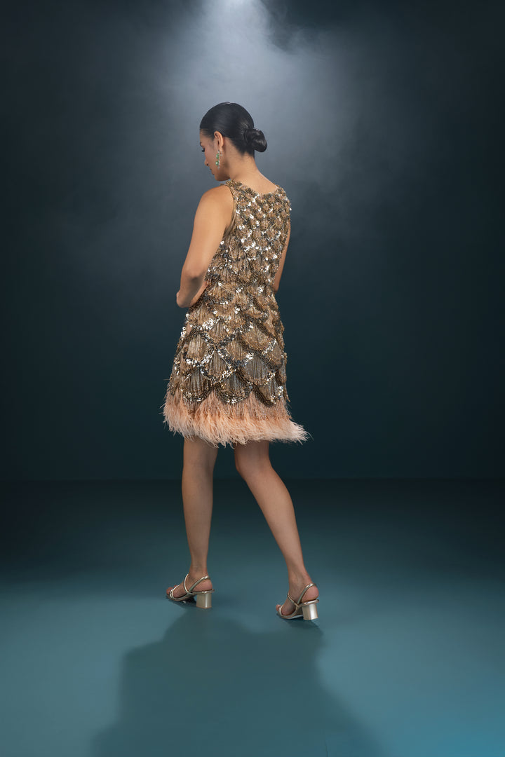 Joy Heavy Fringes Dress