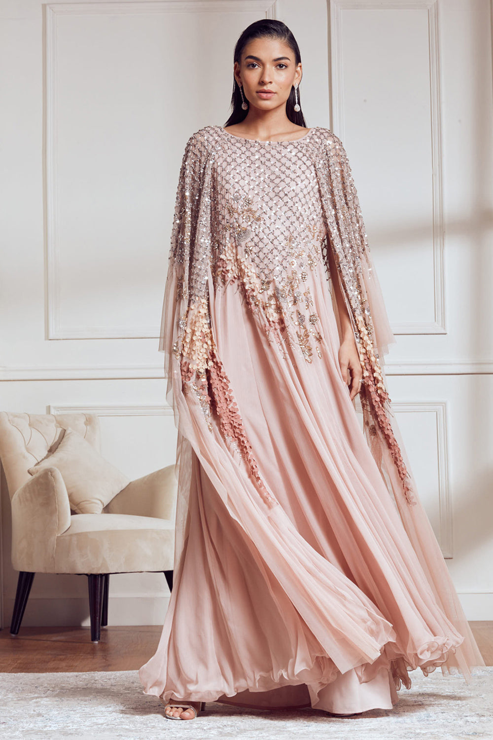 Cherry Blossom Kaftan Dress